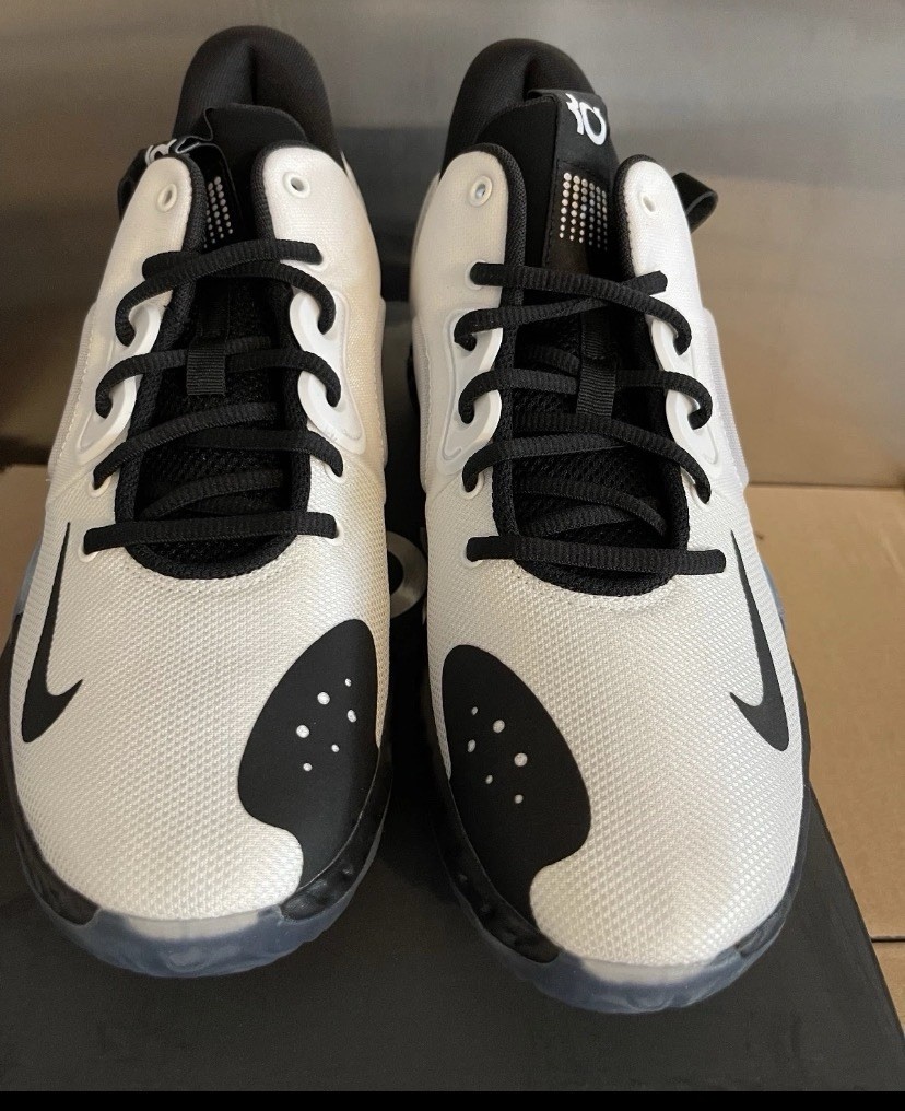 Nike KD Trey 5 VII White Black Wolf Grey Basketball Shoes Mens