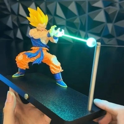 Dragon Ball Z Goku Kamehameha Magnetic Touchs Night Light - Levitating Desk Lamp