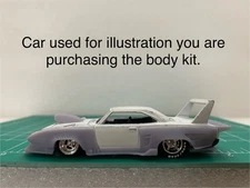 1/64 Scale Pro Mod Drag Body Kit For Hotwheels Plymouth Superbird Diecast Custom