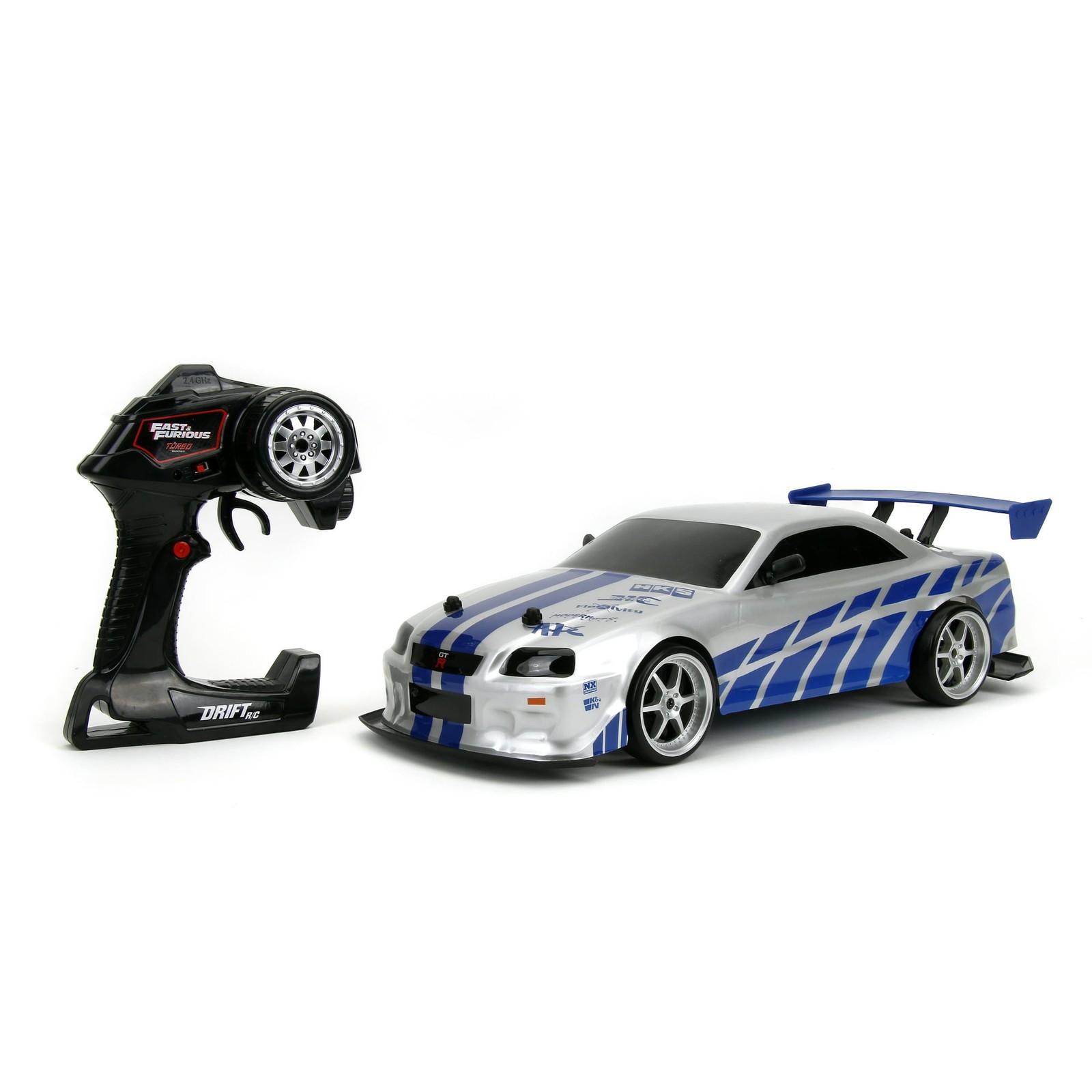 Fast & Furious 1:10 Nissan Skyline GT-R R34 Drift RC Car Radio Control