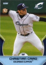 CHRISTIAN CAIRO 2025 Choice Columbus Clippers #9 Clearwater, FL Guardians 🔥