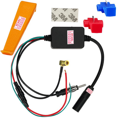 DAB+ KFZ Splitter Adapter AKTIV Antennen Antennenverstärker und Frequenzweiche
