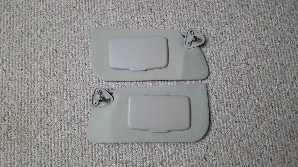 95-05 Chevy Cavalier Pontiac Sunfire Sunvisor Sun Visor Shade Set Grey - Image 2 of 3