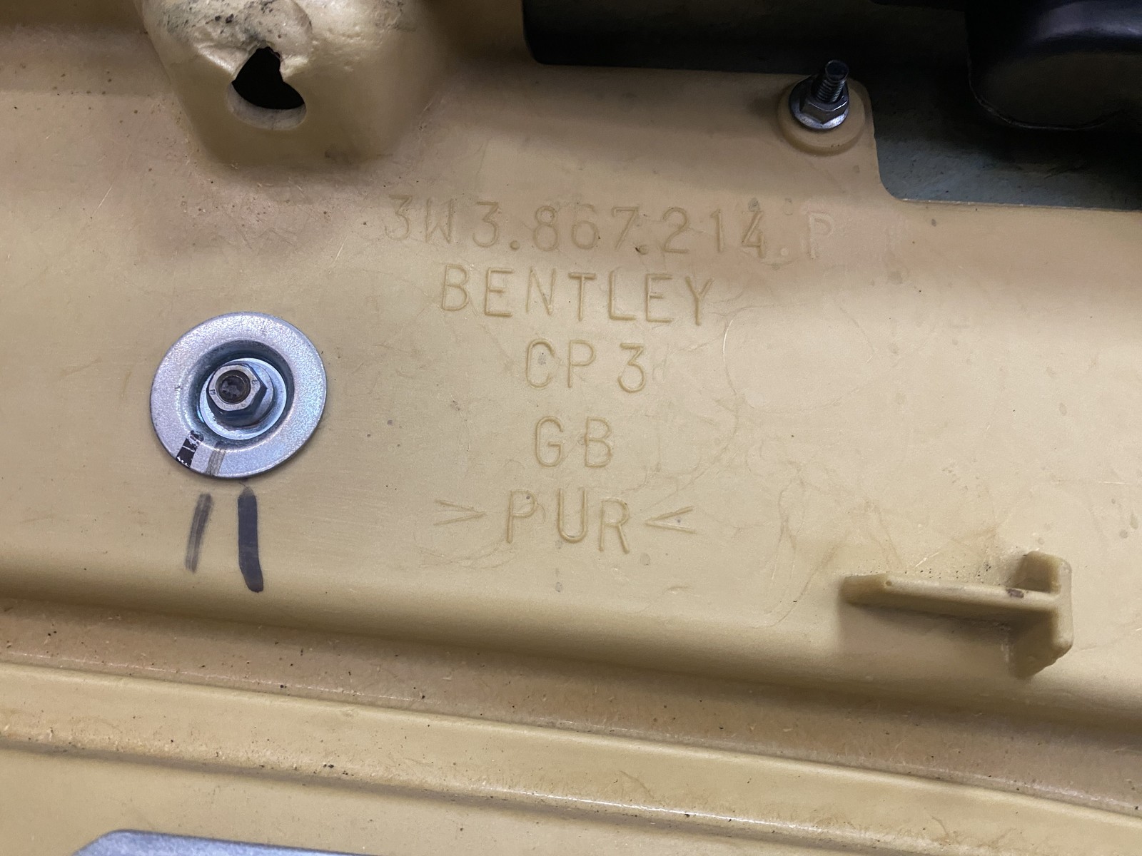 07-11 BENTLEY CONTINENTAL GT FRONT PASSENGER INTERIOR DOOR TRIM PANEL 3W3867214P