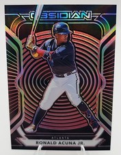 2021 Chronicles Ronald Acuna Jr. Obsidian Electric Etch Red /25 Atlanta Braves