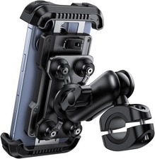 Motorcycle Phone Mount Holder - Dual Vibration Dampener Metal