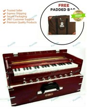 Bina Portable 42 Keys 2 Reed 9 Stopper Multi Bellow 3.5 Octave Harmonium With Ba