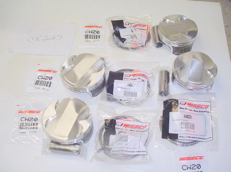 KIT DE PISTÓN FORJADO WISECO CK227 KAWASAKI DRAGBIKE NINJA ZX 14 ZX14R 2006 - 2018 Foto 2 de 4