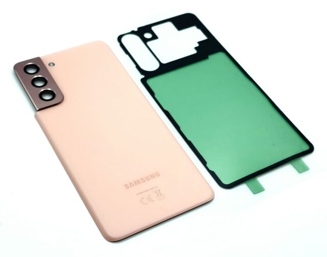 Original Samsung Galaxy S21 5G SM-G991B Akkudeckel Backcover+ KLEBER Rosa Pink A