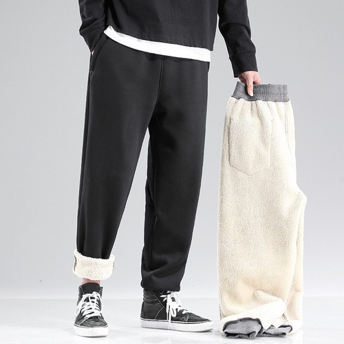men sherpa sweatpants