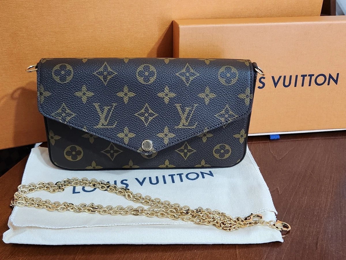 Louis Vuitton Pochette Felicie Monogram (Without Accessories) Fuchsia  Lining for Women