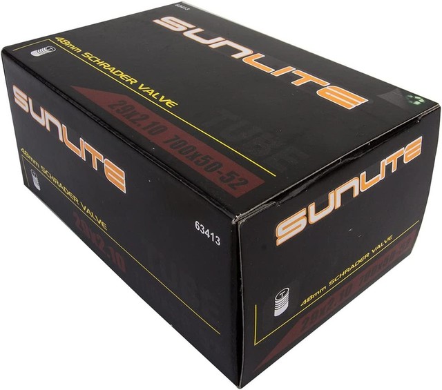 Sunlite Bicycle Inner Tubes 29x2.10" 700x5052 Schrader 48mm Valve for