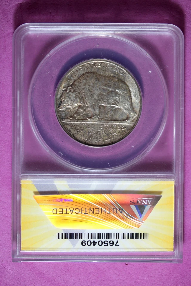 1925 S ANACS MS64 California Diamond Jubilee Commemorative Half Dollar #B44261 - Image 2 of 2