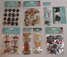 Jolee's Boutique Men's Metal Beer Owl Bike Masculine Trophy Lot Scrapbook/Card