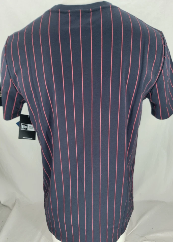 NEW St. Louis STL Cardinals Navy Striped New Era SS Crew Neck Tee Shirt Men's L - Image 3 of 4
