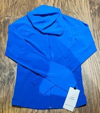 NEW Women Lululemon Mist Over Windbreaker Blazer Blue Tone Size 10
