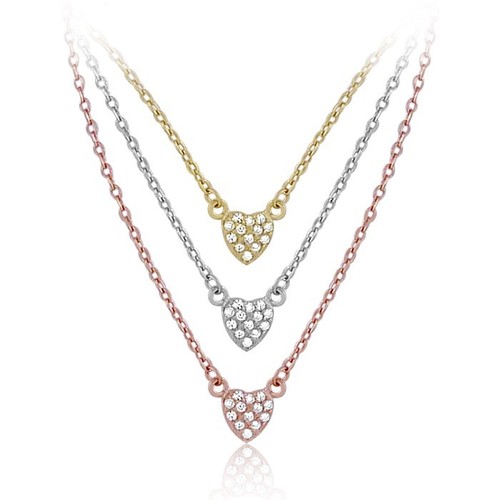 NEW STERLING SILVER ROSE GOLD PLATED 3 