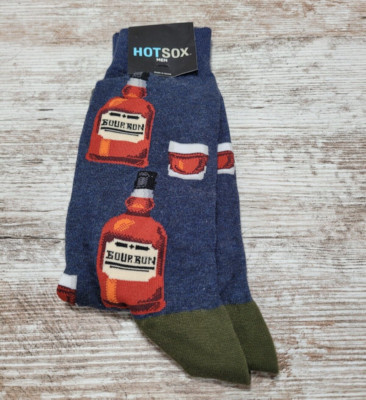 Hot Sox Mens Bourbon Crew Socks