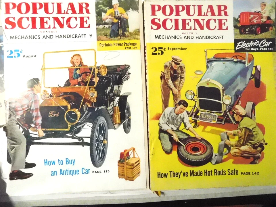 8- 1952 POPULAR SCIENCE Magazines Mechanics & Handicrafts-Great Ads - Image 3 of 4
