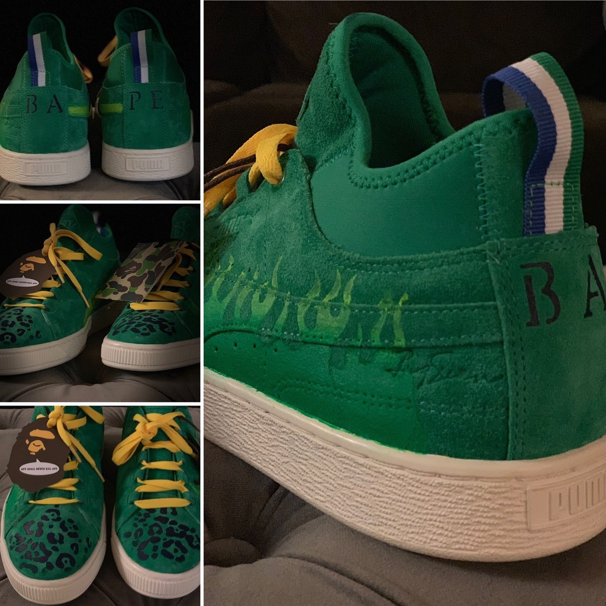 Puma Big Sean - Men\'s Sz 10 - Emerald Green Suede - Mid Tops - 366252 02 PUMA Big Sean x Suede Mid Jelly Bean Size 10 | Mercari main image 4