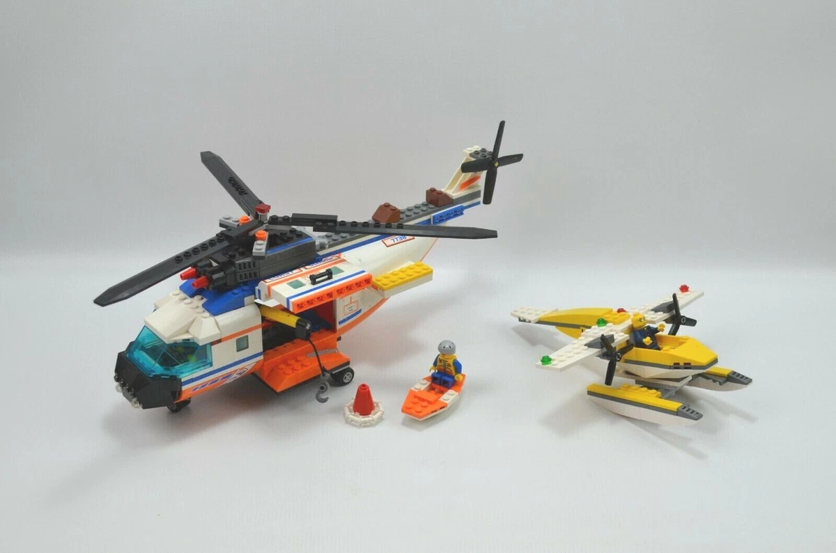 LEGO Helicopter Coast Guard 7738 Seaplane 3178 Not Sure If Complete
