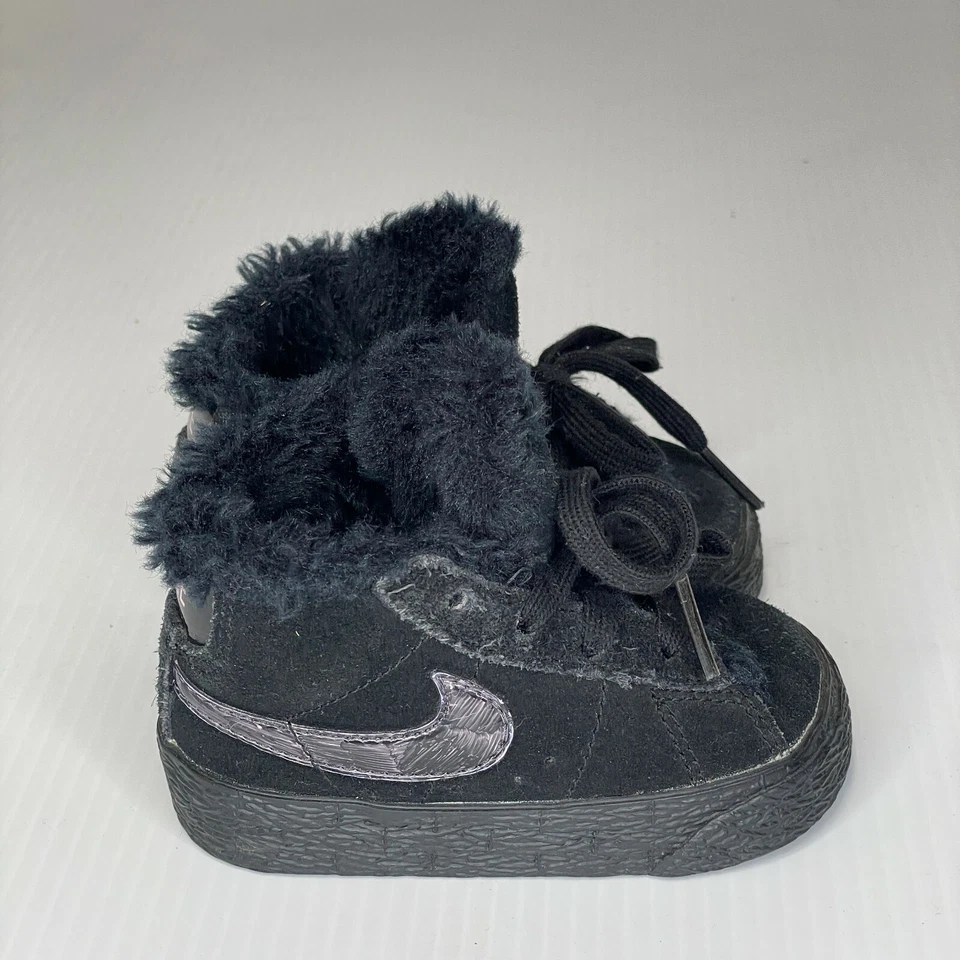 BOTA BLAZER NIKE (TD) NIÑO PEQUEÑO 407900-001 NEGRA/ROSA PERFECTO Talla 4C Foto 4 de 4