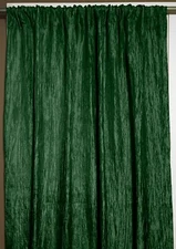 lovemyfabric Crinkle Taffeta Crushed Style Curtain Panel 54 Inch Wide