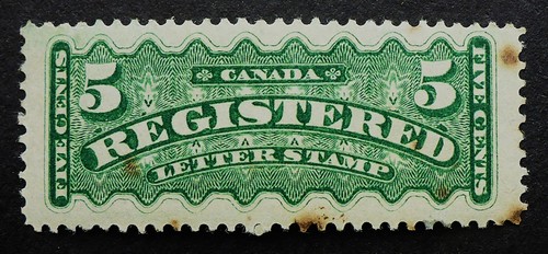 CANADA #F2ii VF NH** (UNLISTED RE-ENTRY (N)  CAT$500 CAN.SHIP $1.99  COMB. SHIP