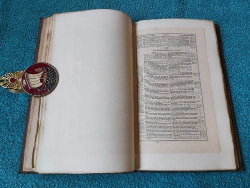 Holy Bible, Old & New Testaments re-bound in 2 leather vols, Collingwood 1827 - Picture 19 of 22