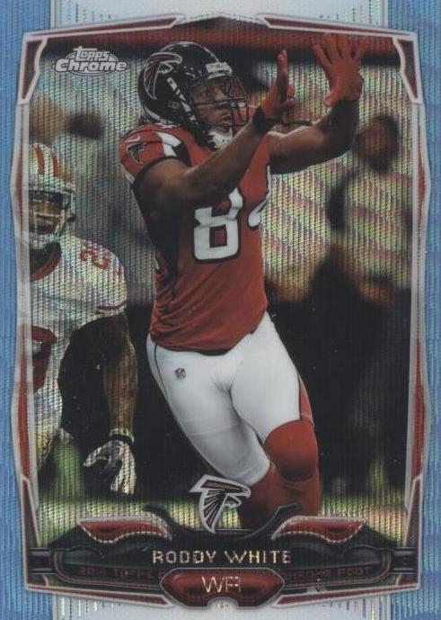 White Roddy Wave 2014 Topps Chrome - Roddy White #99 Blue Wave Refractor for sale online ...