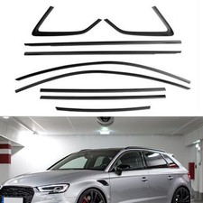 Window Strip Trim Sticker For 2013-2020 Audi A3 Hatchback Black
