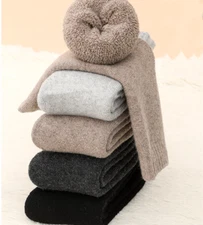 5Pack Men Wool Crew Cushioned Warm Thermal Thick Heavy Hiking Boot Socks Winter 