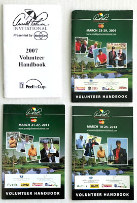 ARNOLD PALMER INVITATIONAL GOLF TOURNAMENT VINTAGE VOLUNTEER HANDBOOKS  !!!