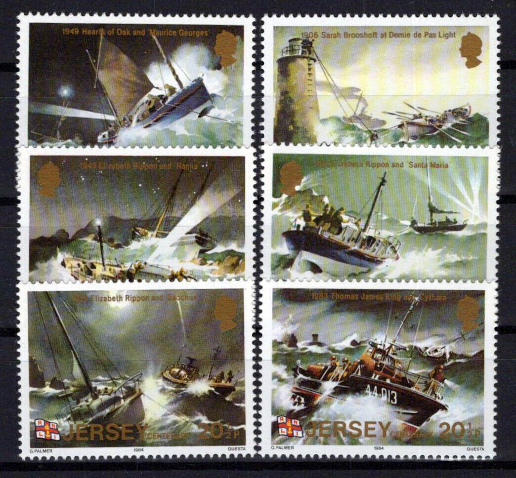 Jersey 330335 MNH Royal Natl. Lifeboat Institution Ships ZAYIX
