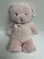 Baby Gund 15" Pink My First Teddy Bear Plush Stuffed A Satin Feet Ears W/Tag