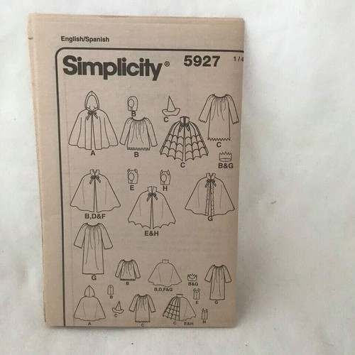 #5927 Simplicity Kinder Kostüm Schnittmuster S-L - Bild 3 von 4