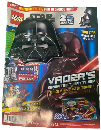 Lego Star Wars Magazine 111 Darth Vader Minfig Limited Edition Head Tin USship