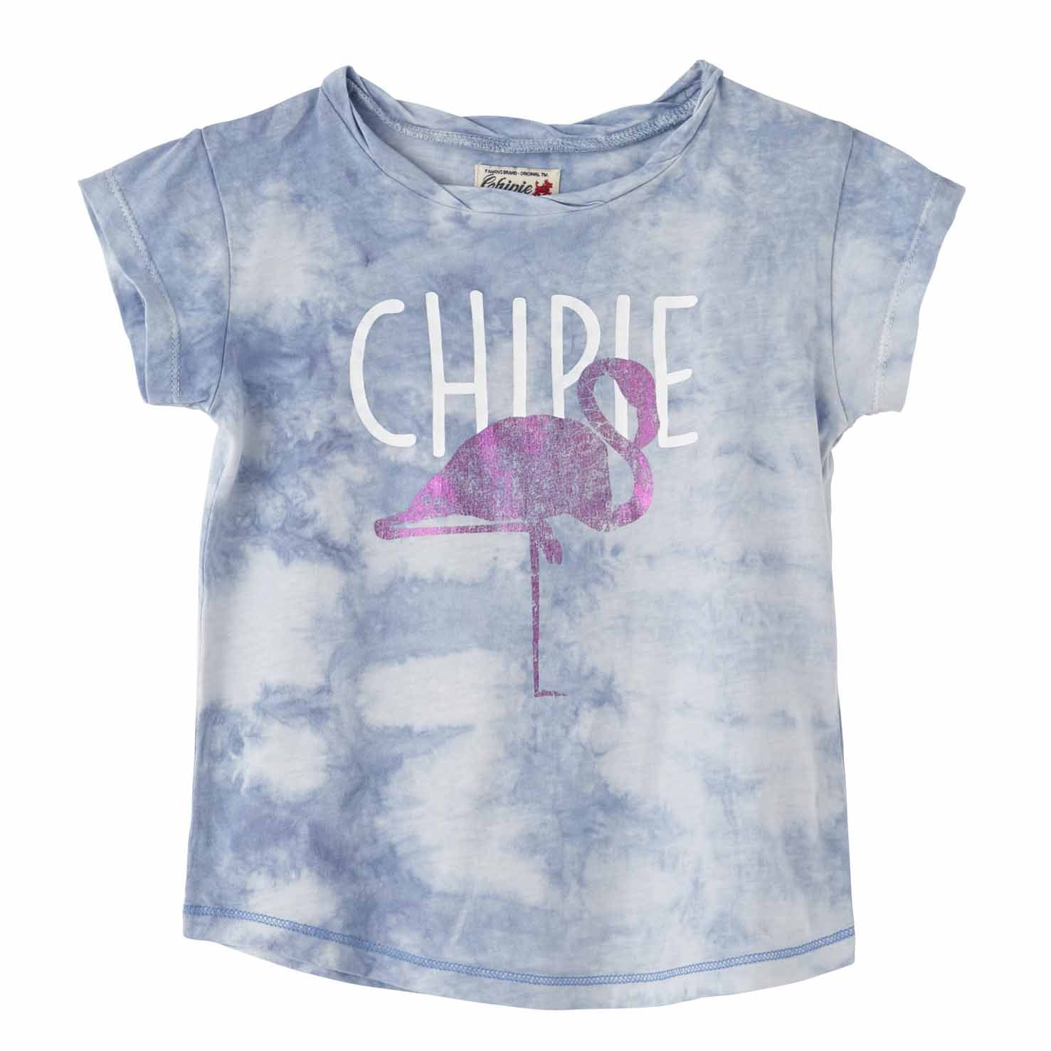 Футболка CHIPIE Flamingo metallic blau розовая 98 104 110 122 128 134 140 146 152