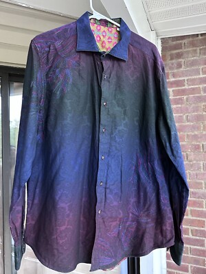 新品、未使用] ROBART GRAHAM 長袖シャツ Lサイズレインボー