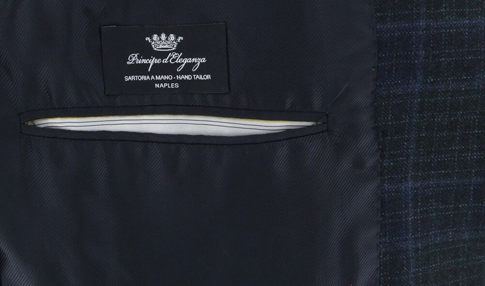 Principe d'Eleganza Dark Green Plaid Sportcoat - 36/46 - (PE102176) - Image 4 of 4