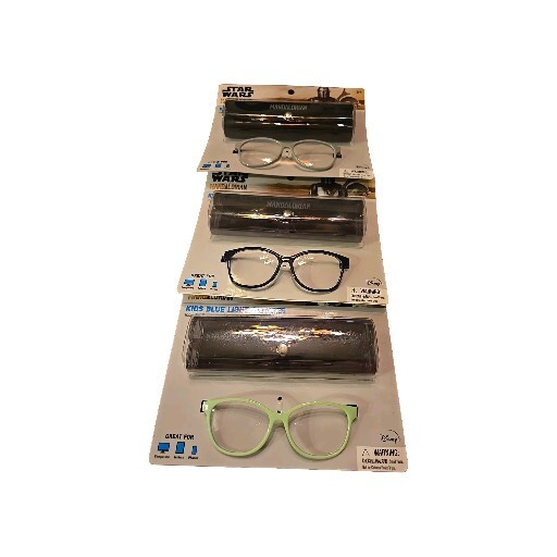 Children Blue Light Glasses Star Wars The Mandalorian Theme with Case 3 Pack NEW-image