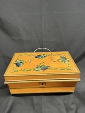 Vintage Medium Size Metal Safe Box John Moreton & Sons Birmingham England.