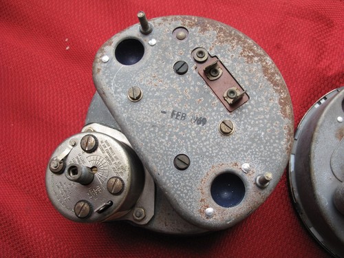 vintage Jaguar Dashboard Gauges Tachometer 140MPH Speedometer SMITHS XKE S-type - Picture 10 of 16