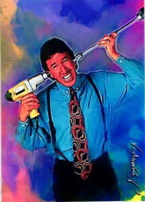 Tim Taylor, Tool Man, artist signed Print Card No. 3 is 15 of 50