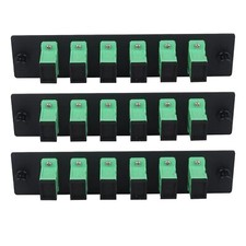 - 6 Fibers SC to SC APC Single Mode Fiber Patch Panel with 6 pcs SC/SC APC Si...