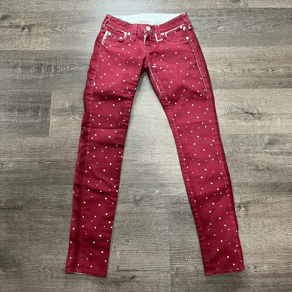 Red and hotsell white jeans