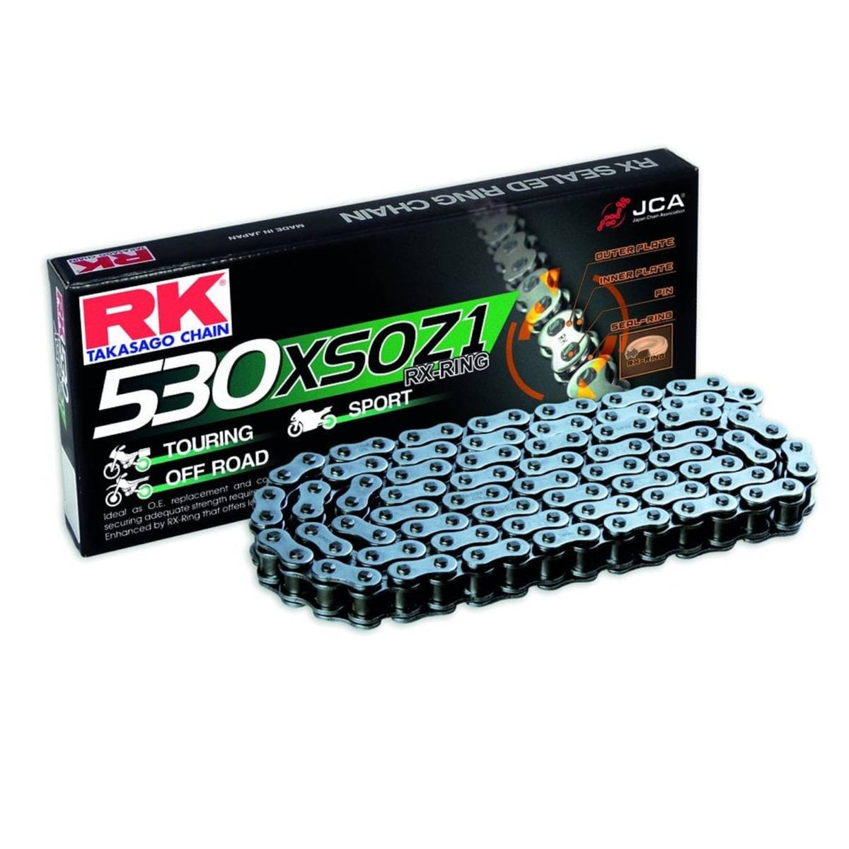s♡m RK Chain for Kawasaki ZZ-R600 (ZX600) 1993-2004 Black RX-Ring
