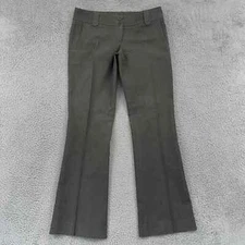 Ayres Pants Womens 34x32 Charcoal Trousers Low Rise Pleated Pockets Button Zip