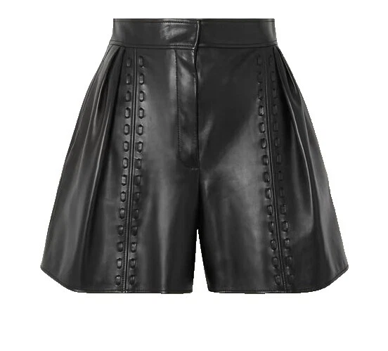 Pantalones cortos de tamaño regular Handmade Negro para Mujeres