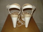 100% AUTHENTIC NEW WOMEN LOUBOUTIN ALMERIA WHITE 120 WEDGE/ESPADRILLE US 9 — photo 9